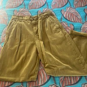 Topshop Army Green High Rise Pants
